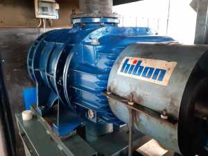 Dmuchawa Hibon na stanowisku pracy po remoncie