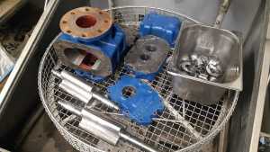 Kompletna dmuchawa po cyklu mycia